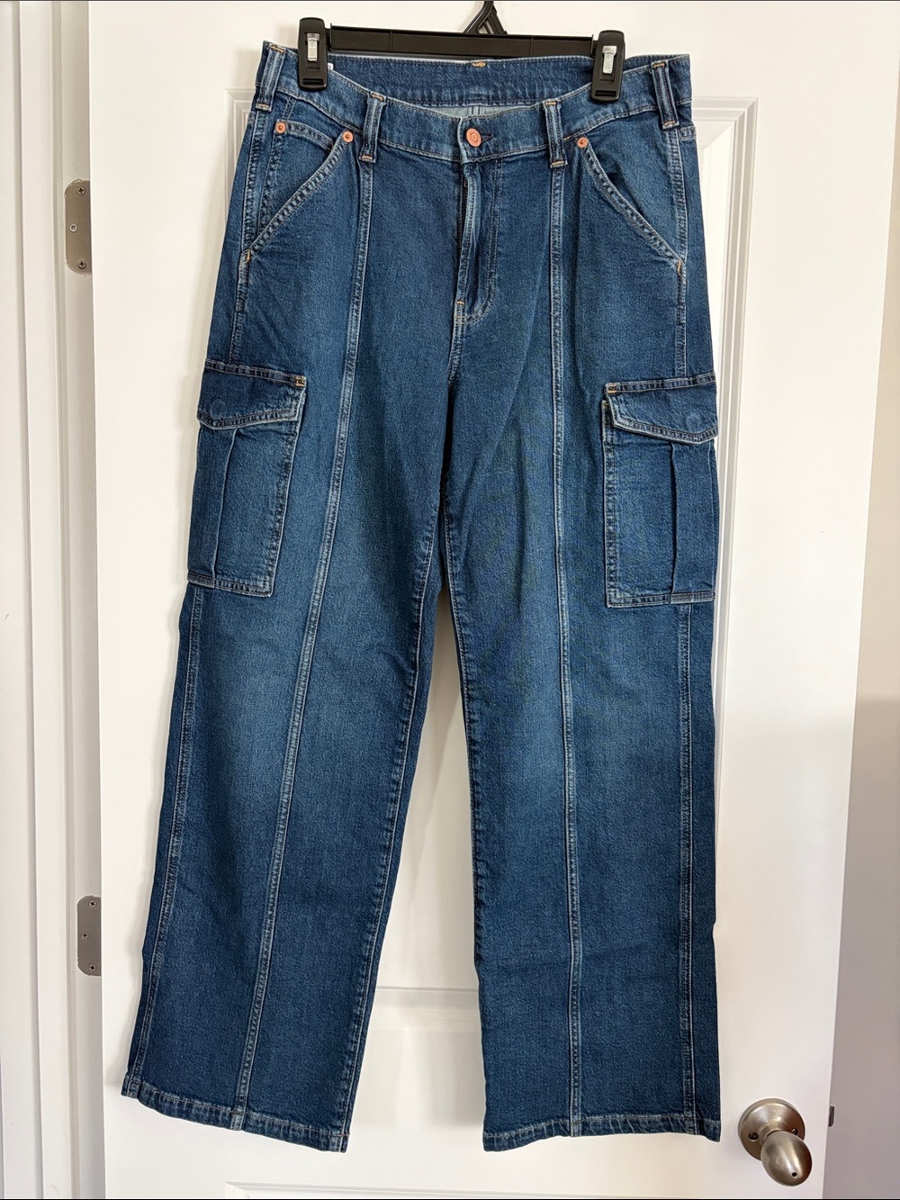 Gap '90s Loose Denim Cargo Mid Rise Jean